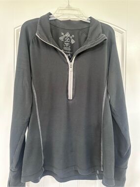 Life Is Good Black Half-Zip long sleeve